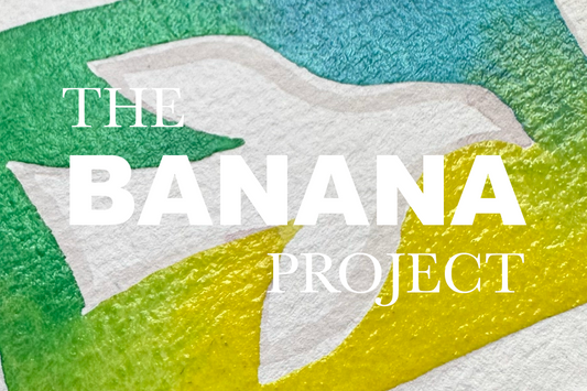 Banana Project – Aujourd'hui l’aquarelle en dégradé en wet on wet
