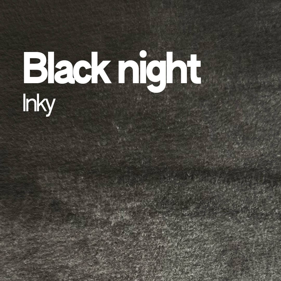 Demi-godet d'aquarelle artisanale individuel - Black Night Inky