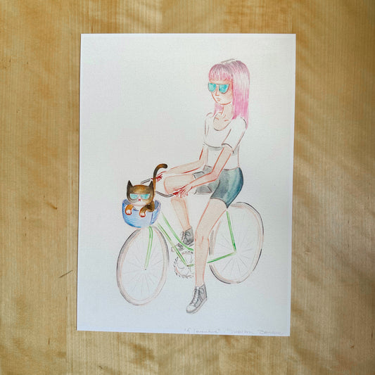 dessins a l'aquarelle artisanale Maison Banane