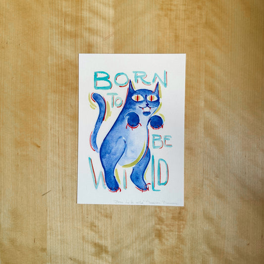 dessins a l'aquarelle artisanale Maison Banane