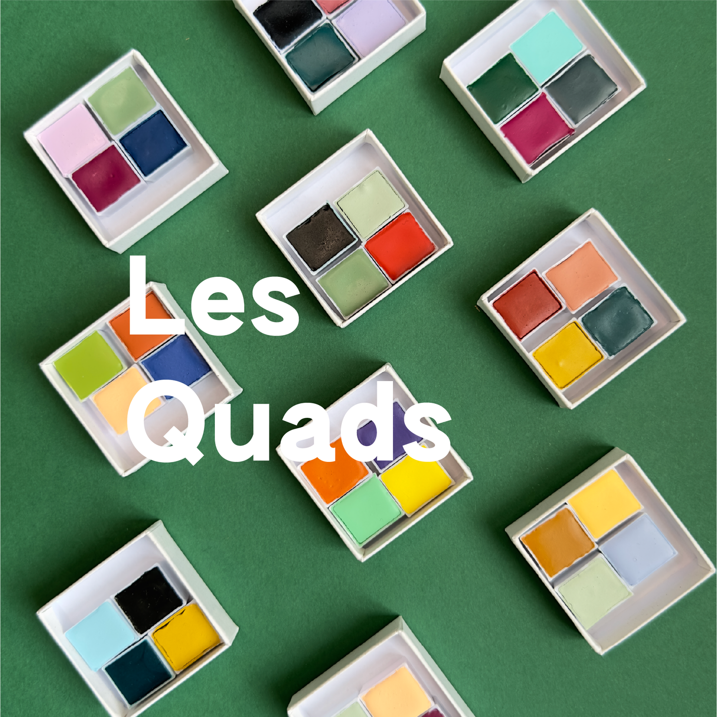 Mini Palette Aquarelle Artisanale Vegan - Quad Printemps – Collection Renaissance