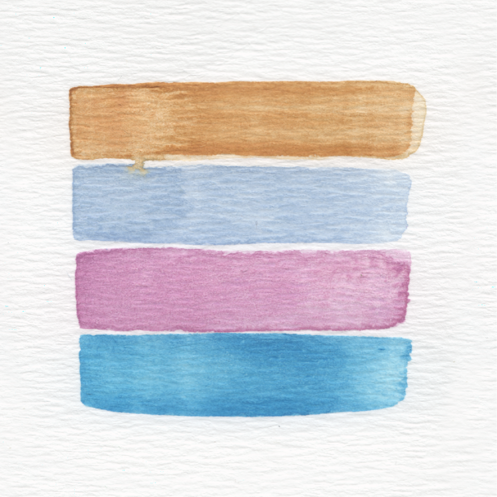 Mini Palette Aquarelle Artisanale Vegan - Quad #19