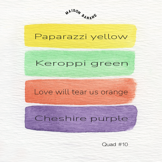 Mini Palette Aquarelle Artisanale Vegan - Quad #10