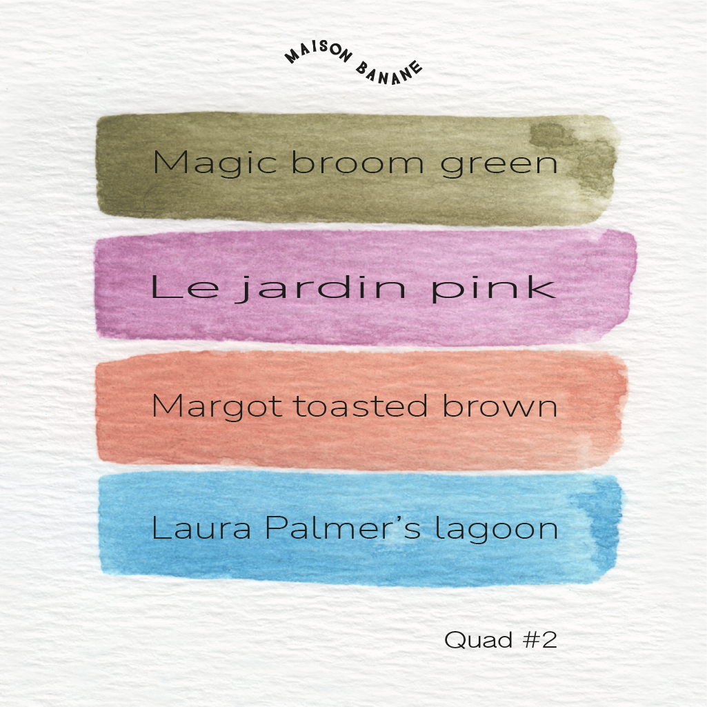 Mini Palette Aquarelle Artisanale Vegan - Quad #2