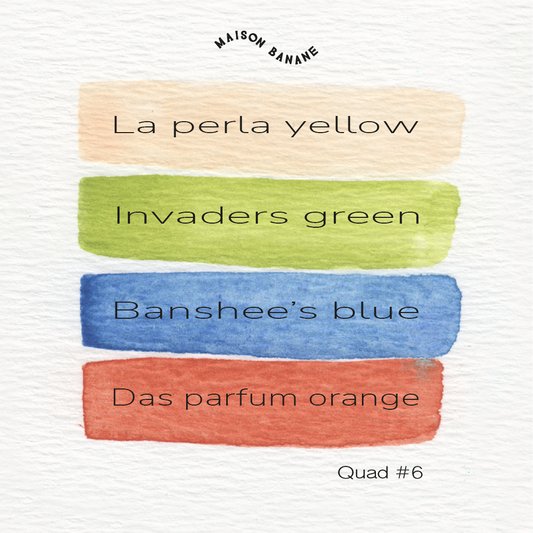 Mini Palette Aquarelle Artisanale Vegan - Quad #6