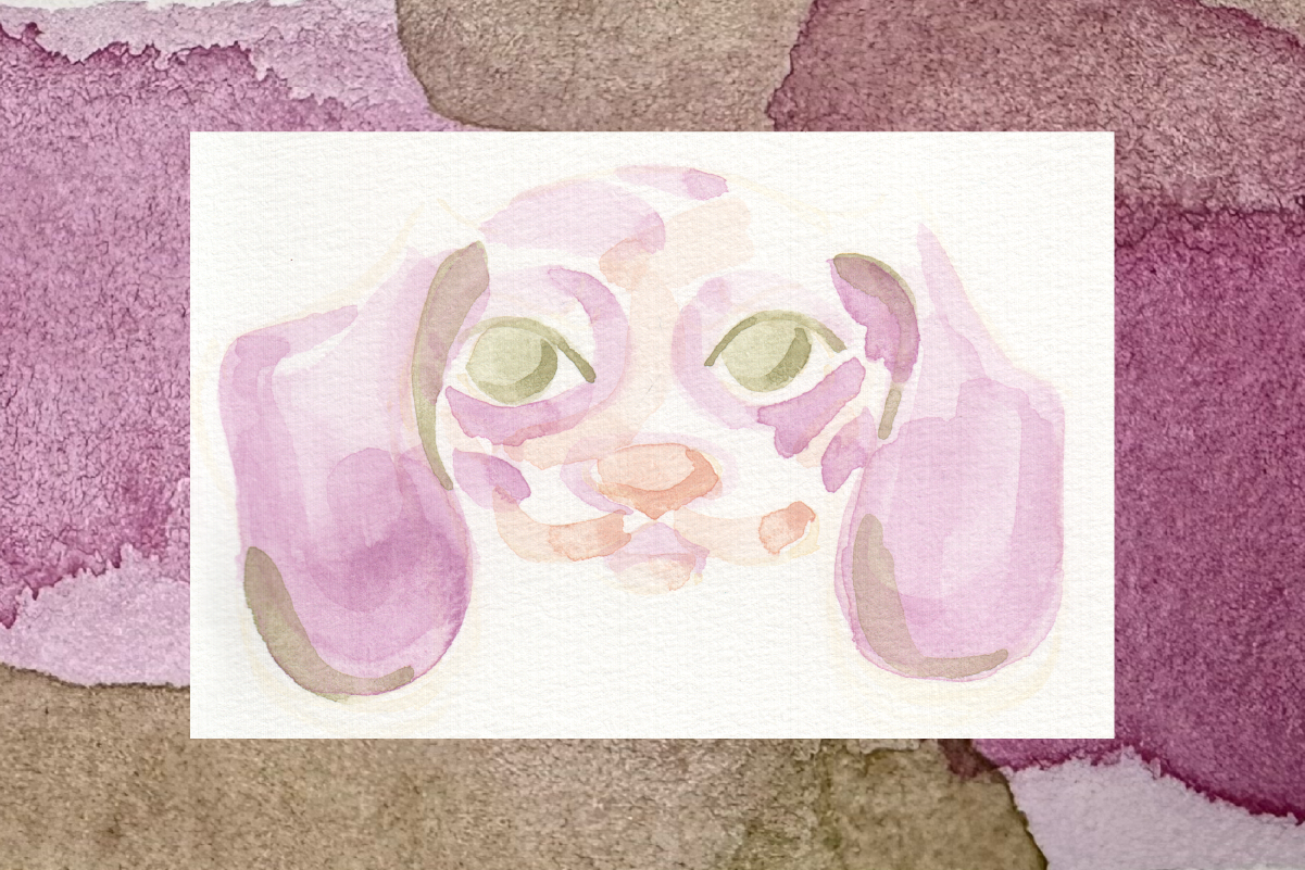 dessin a l'aquarelle artisanale Maison Banane