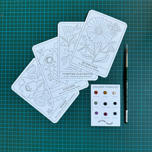 Maison Banane x Mini Labo II - Kit découverte Aquarelles