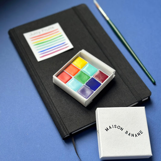 kit de voyage aquarelle artisanale Maison Banane