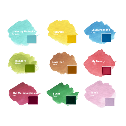 aquarelle artisanale maison banane collection printemps