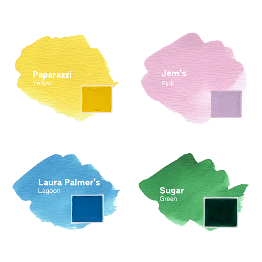 quad aquarelle artisanale maison banane