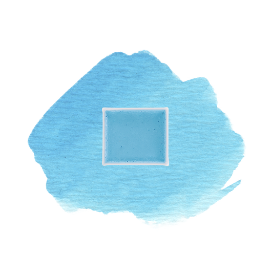 Tuxedo Light Blue demi-godet d'aquarelle artisanale vegan