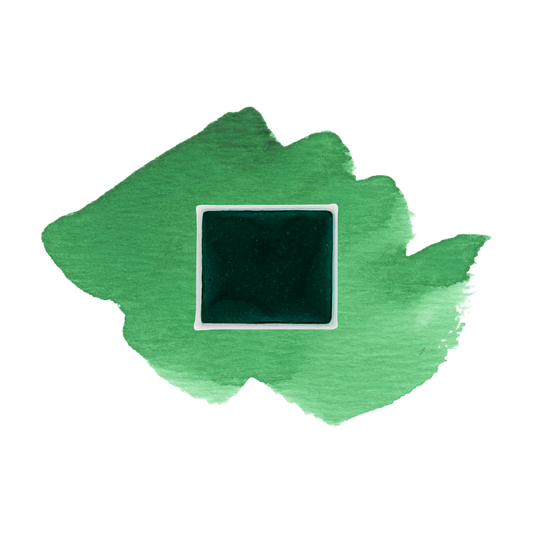 Sugar Green demi-godet d'aquarelle artisanale vegan