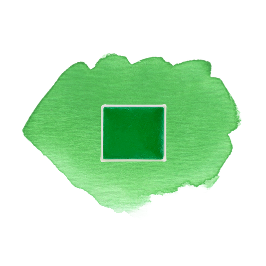 Slave 4 Green demi-godet d'aquarelle artisanale vegan