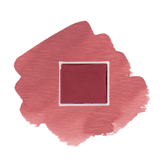 Pink Flamingo demi-godet d'aquarelle artisanale vegan