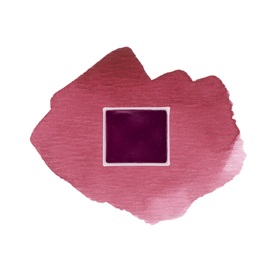 Diamond Pink demi-godet d'aquarelle artisanale vegan