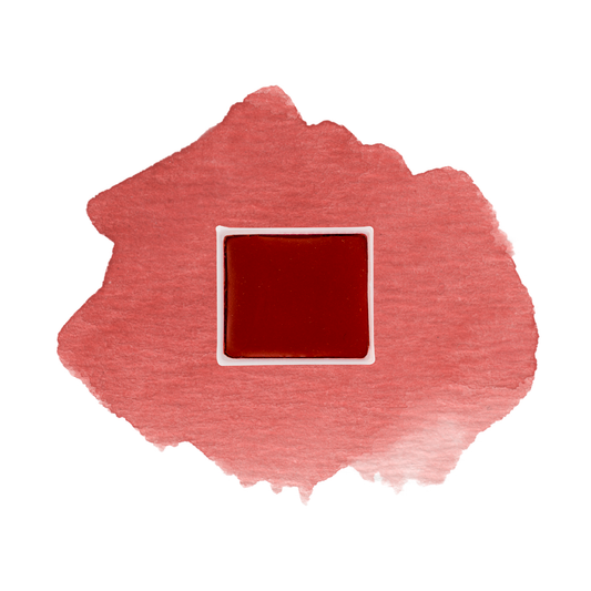 Kiss me Red demi-godet d'aquarelle artisanale vegan
