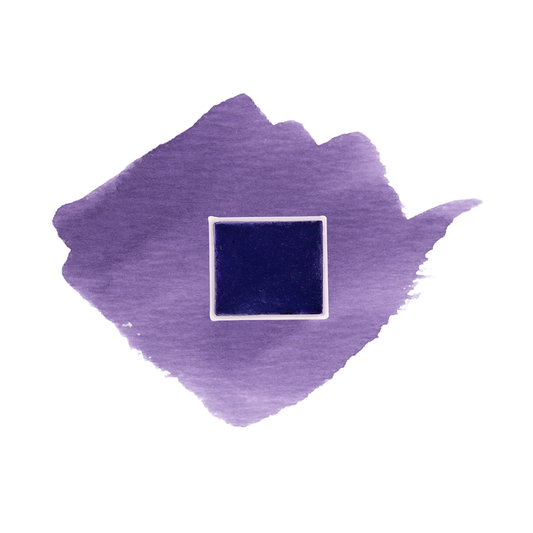 Touched for the very first Violet demi-godet d'aquarelle artisanale vegan