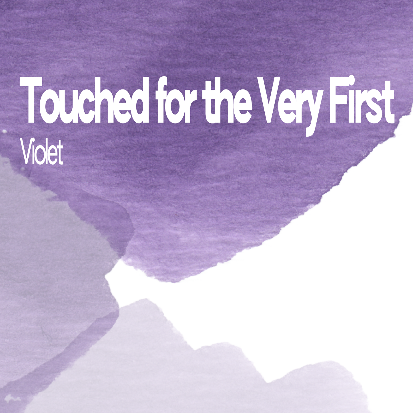 Touched for the very first Violet aquarelle artisanale vegan