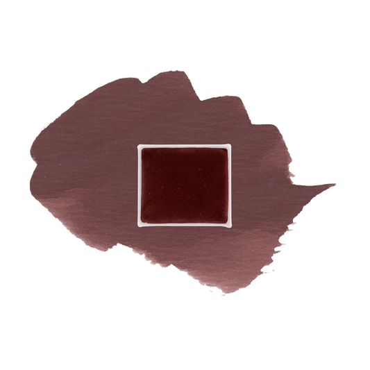 The Shining Bordeaux demi-godet d'aquarelle artisanale vegan