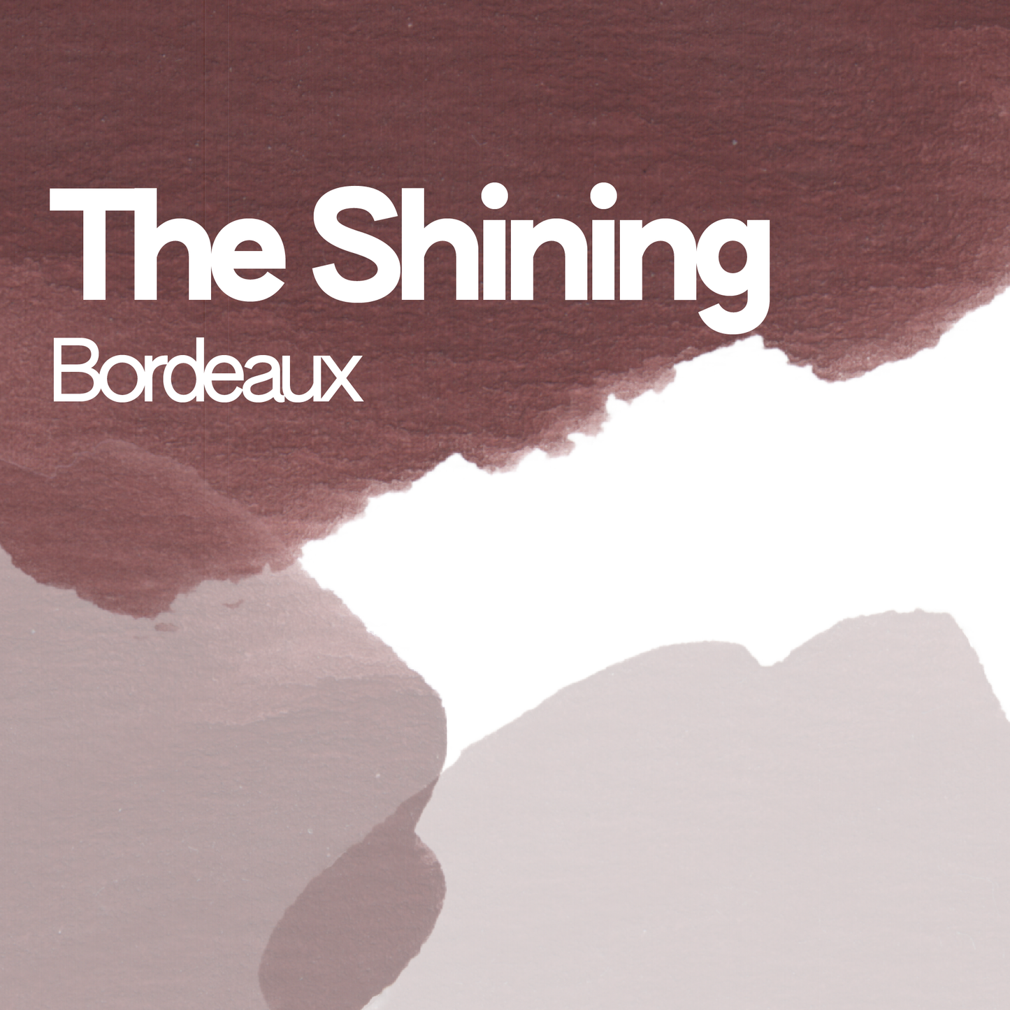 The Shining Bordeaux aquarelle artisanale vegan