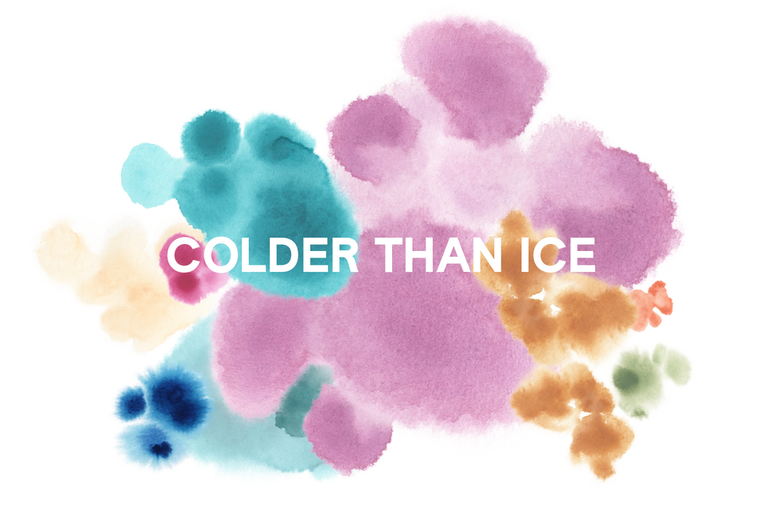 Aquarelle artisanale - inspiration collection Colder than ice