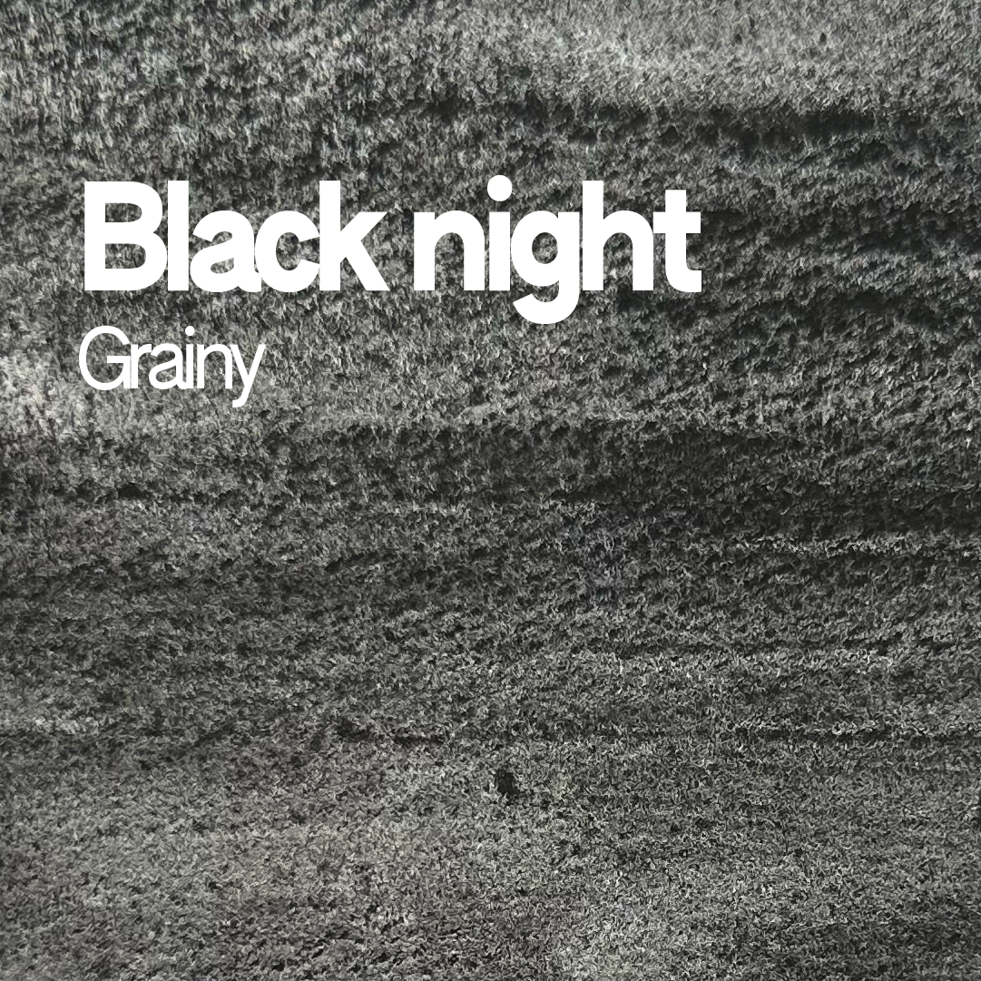 Demi-godet d'aquarelle artisanale individuel - Black Night Grainy