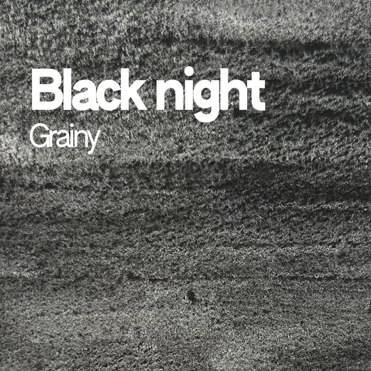 Demi-godet d'aquarelle artisanale individuel - Black Night Grainy