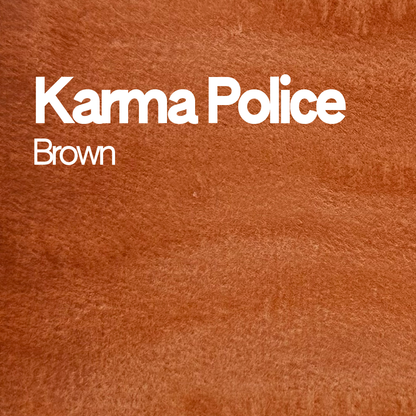 Demi-godet d'aquarelle artisanale individuel - Karma police brown