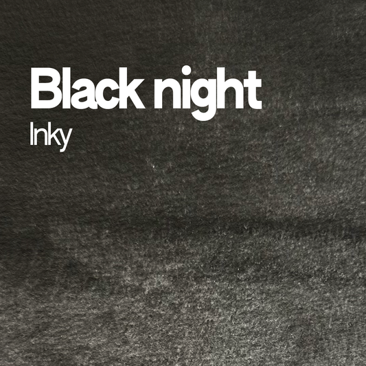 Demi-godet d'aquarelle artisanale individuel - Black Night Inky