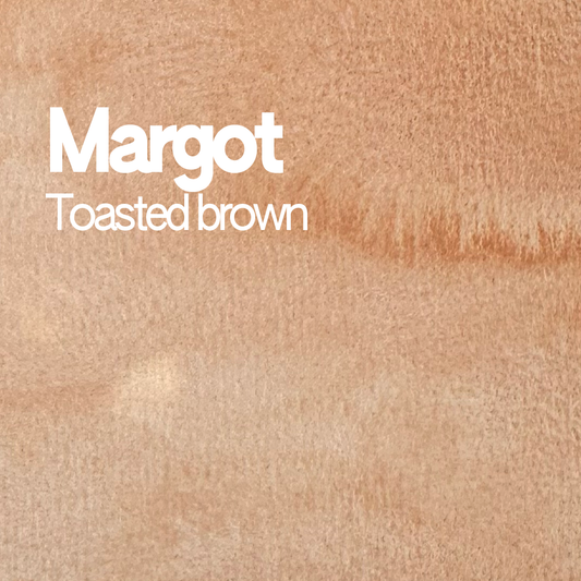 Demi-godet d'aquarelle artisanale individuel - Margot Toasted Brown