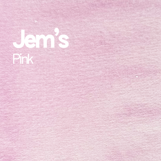 Demi-godet d'aquarelle artisanale individuel - Jem’s Pink