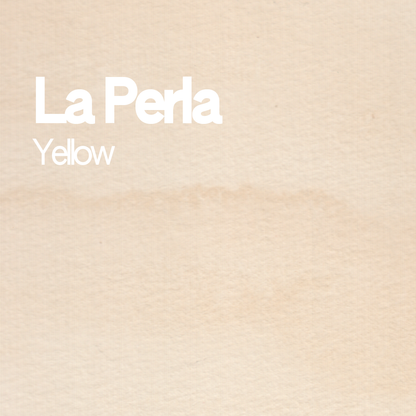 Demi-godet d'aquarelle artisanale individuel - La Perla Yellow