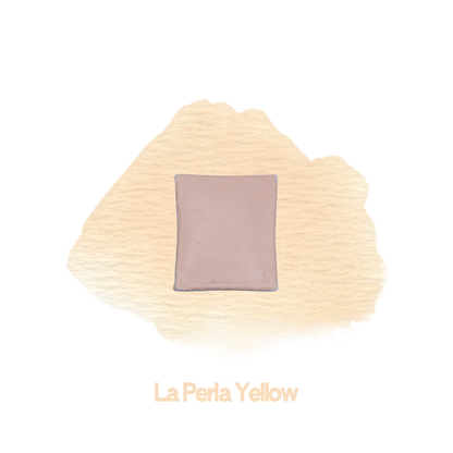 Demi-godet d'aquarelle artisanale individuel - La Perla Yellow