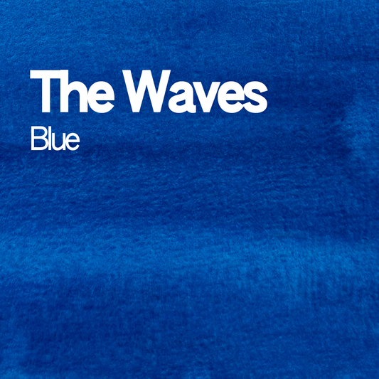 Demi-godet d'aquarelle artisanale individuel - The Waves Blue