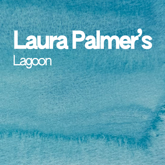 Demi-godet d'aquarelle artisanale individuel - Laura Palmer’s Lagoon
