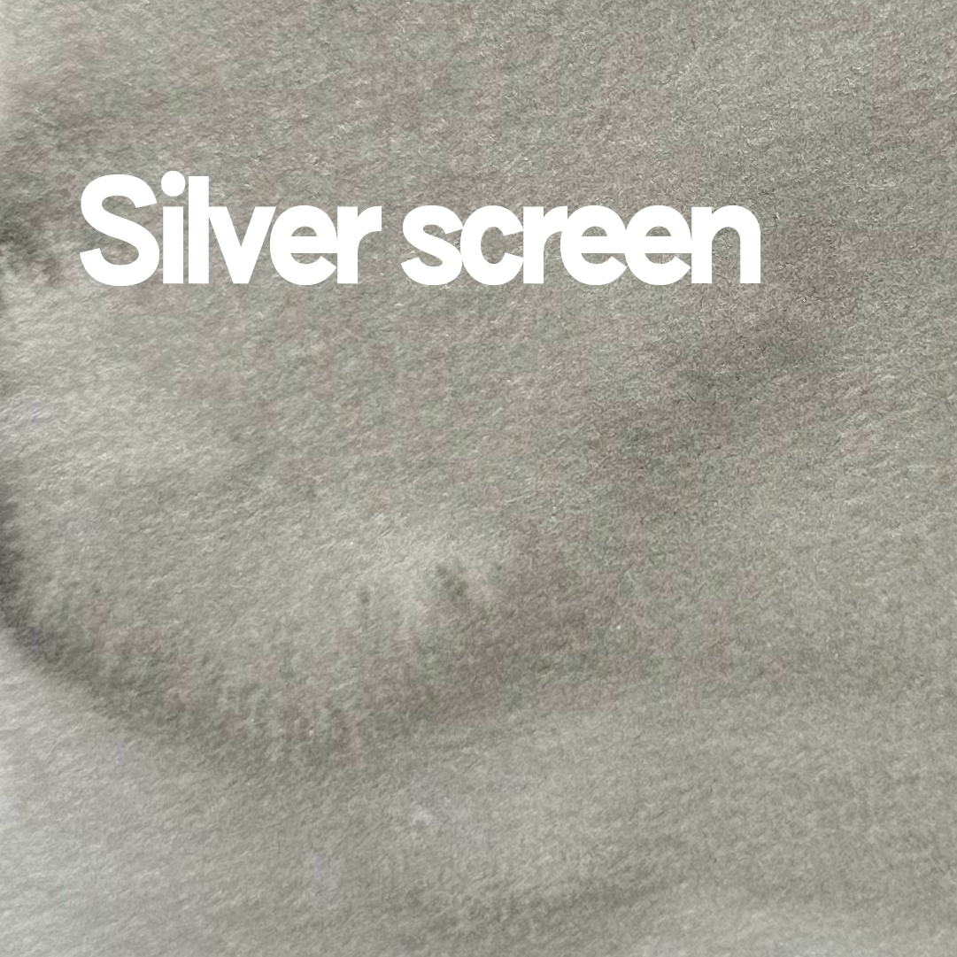 Demi-godet d'aquarelle artisanale individuel - Silver Screen