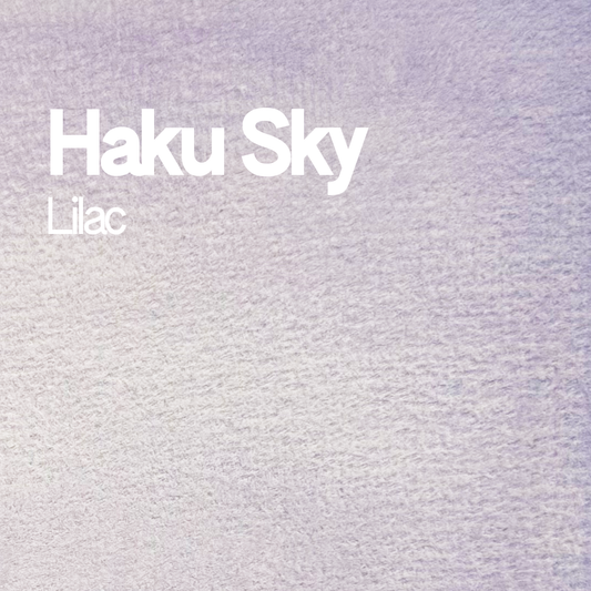Demi-godet d'aquarelle artisanale individuel - Haku Sky Lilac