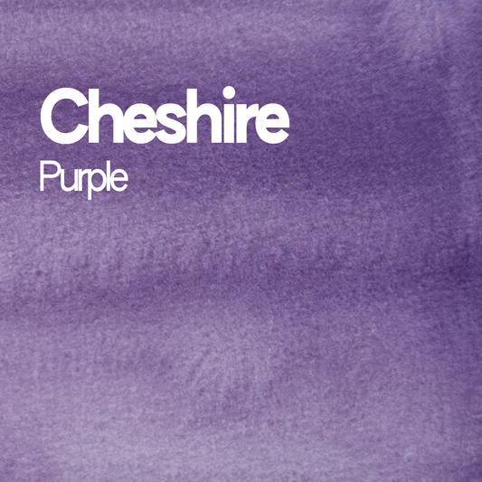 Demi-godet d'aquarelle artisanale individuel - Cheshire Purple