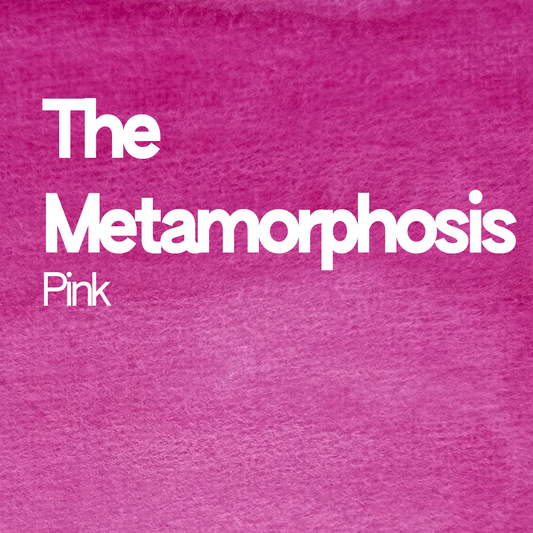 Demi-godet d'aquarelle artisanale individuel - The Metamorphosis Pink