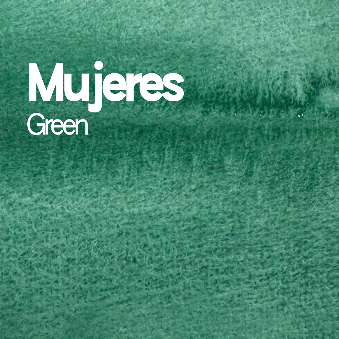 Demi-godet d'aquarelle artisanale individuel - Mujeres Green