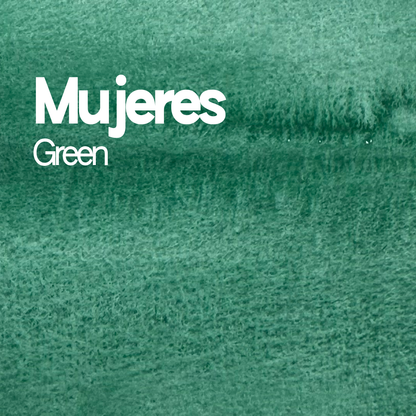Demi-godet d'aquarelle artisanale individuel - Mujeres Green