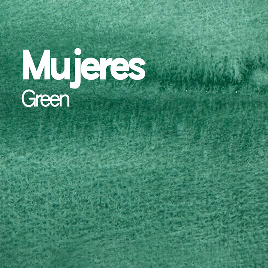 Demi-godet d'aquarelle artisanale individuel - Mujeres Green