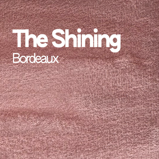 Demi-godet d'aquarelle artisanale individuel - The Shining Bordeaux