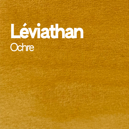 Demi-godet d'aquarelle artisanale individuel - Léviathan Ochre