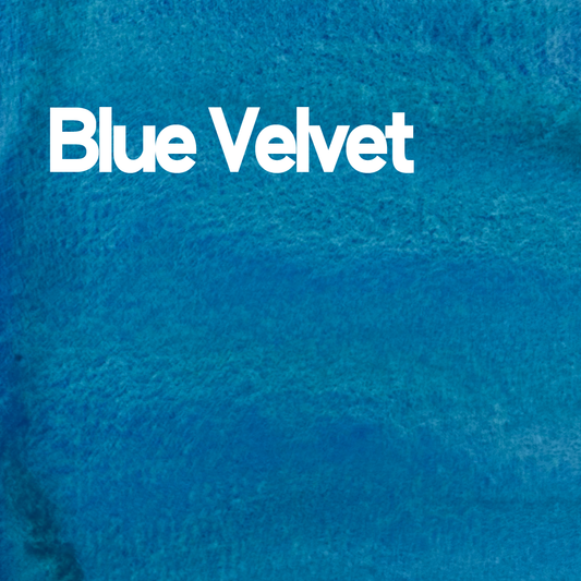 Demi-godet d'aquarelle artisanale individuel - Blue Velvet