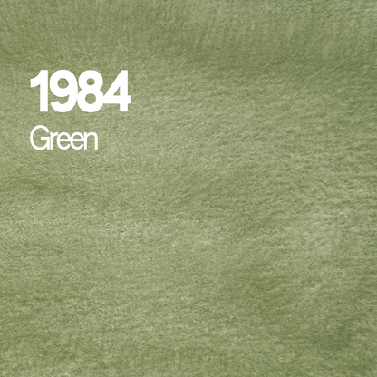 Demi-godet d'aquarelle artisanale individuel - 1984 Green