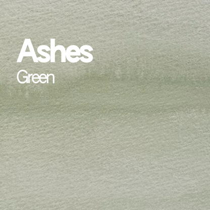 Demi-godet d'aquarelle artisanale individuel - Ashes Green