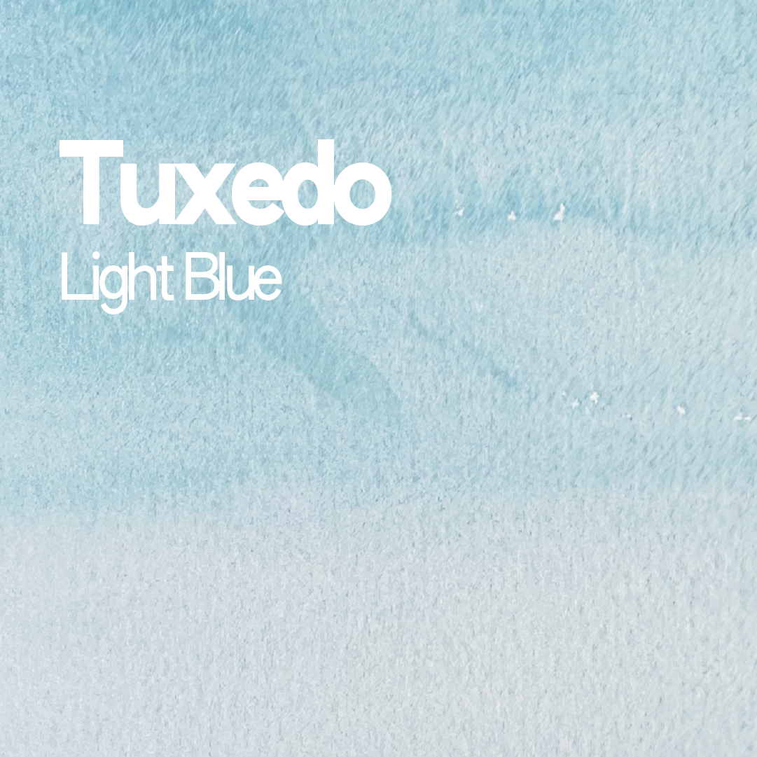 Handmade watercolor individual half-pan - Tuxedo Light Blue