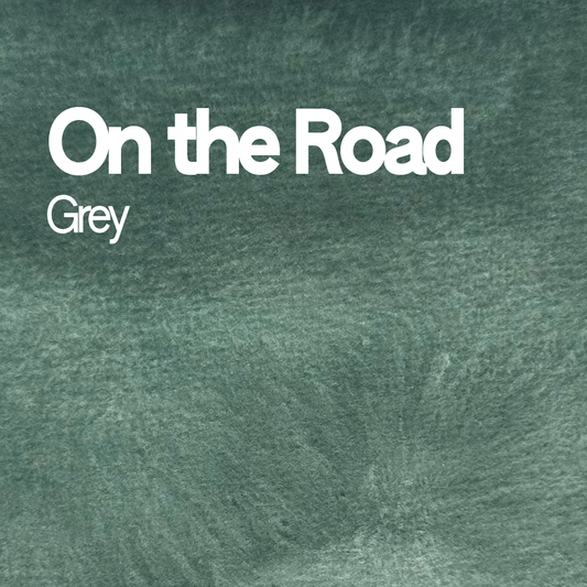 Demi-godet d'aquarelle artisanale individuel - On the road Grey