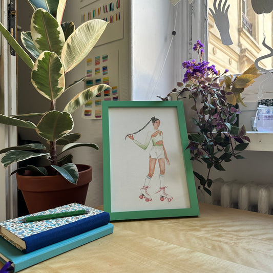 dessins a l'aquarelle artisanale Maison Banane